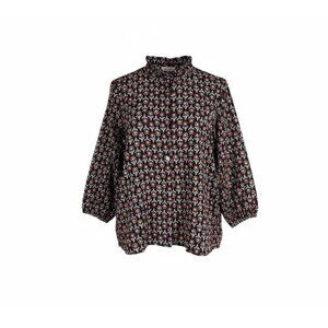 Mod’s Mahal Floral Button Up Shirt Womens Size M Block Print Boho Cotton Prairie